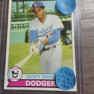 1979 Topps #562 Dusty Baker – Dodgers Vintage MLB